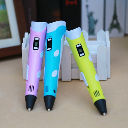 3D print pen 3D pen two generation graffiti 3D stereoscopic paintbrush children puzzle painting toys
