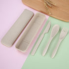 Wheat Straw Portable Cutlery Box Set