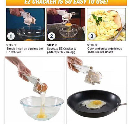 Egg Shell Cracker Handheld Plastic Egg Breaker Egg Opener Creative Egg Separator Tool Kitchen Gadgets
