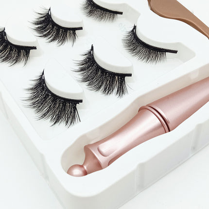 Three pairs of false eyelashes