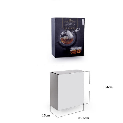 Rotating Earth-shaped Glass Wine Container