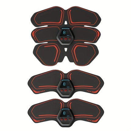 ABS Stimulator, Ab Trainer, EMS Muscle Stimulator LCD Screen Muscle Stimulator USB Rechargeable Por