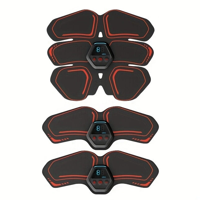 ABS Stimulator, Ab Trainer, EMS Muscle Stimulator LCD Screen Muscle Stimulator USB Rechargeable Por