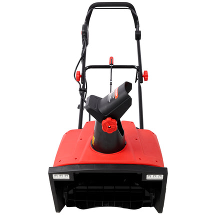 20inch Corded Electric Snow Thrower With LED,120V 60HZ,15 Amp Motor,30FT Throwing Distance