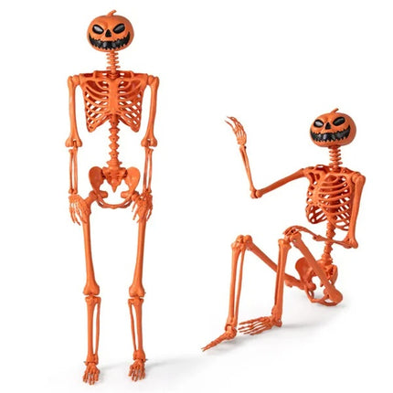 5.5ft Life-Size Pre-Lit Halloween Skeleton