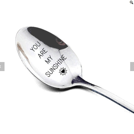 Valentine's day stainless steel long handle spoon