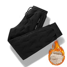 Men's Trousers Winter Velvet Thickening Loose Fleece Pants With Zip Pocket Large Size Windproof Warm Jogging Pants
