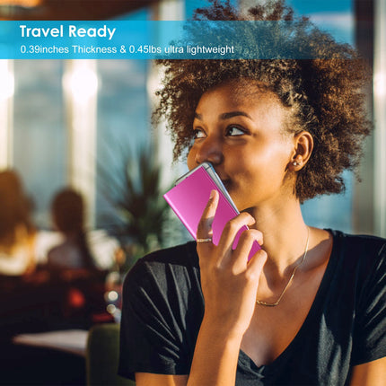 20000mAh Power Bank Ultra-thin External Battery Pack Phone Charger Dual USB Port