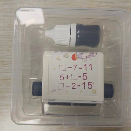 Math Roller Stamp Addition Subtraction Multiplication Division Practice Digital Type Mathematical Operation Stamp Pupils Teacher