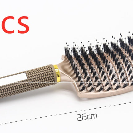 Hairbrush Anti Klit Brushy Haarborstel Women Detangler Hair Brush Bristle Nylon Scalp Massage  Teaser Hair Brush Comb