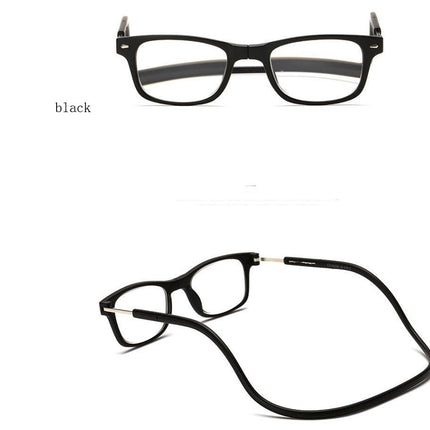 Portable Magnetic Absorption Hang Neck Reading Glasses Men Magnet Reading Glasses Women Diopter Glasses