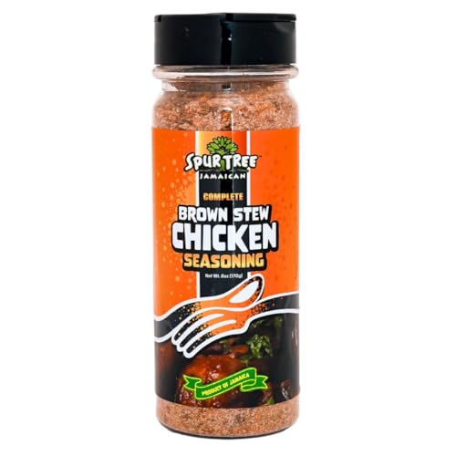 Spur Tree Jamaican Brown Stew Chicken Seasoning – Dried Spices Mix to Experience Authentic Jamaican Cuisine – All-in-one Seasoning Blend (6 Oz)
