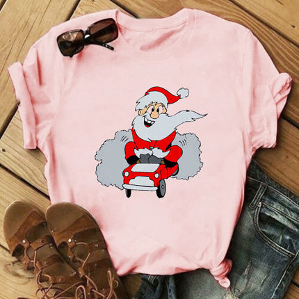 Christmas Print Ladies  Short Sleeve