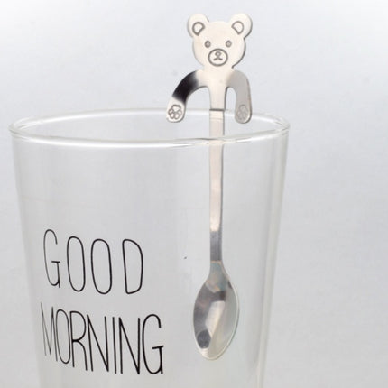 Coffee spoon, 304 creative stainless spoon, dessert spoon, cute cartoonhandle, hangingfeces coffee spoon
