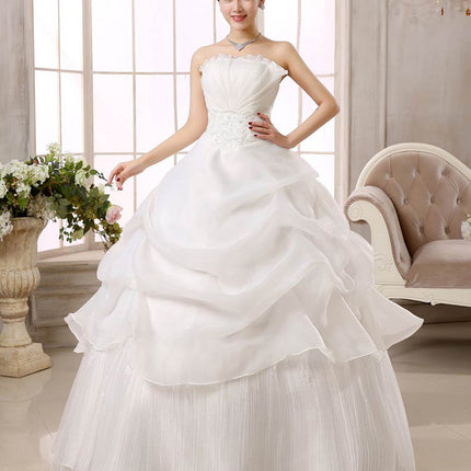 2021 Spring Autumn Wedding dress new bride wedding dress size Korean women slim lace Qi special offer