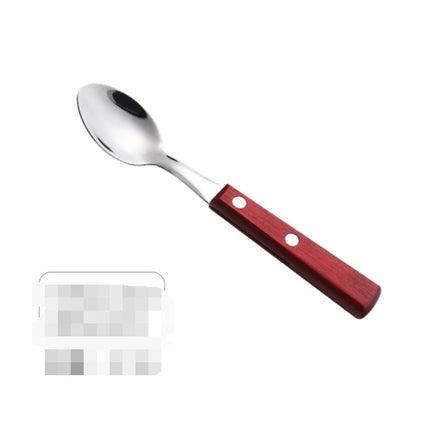 304 Stainless Steel Western Cutlery Natural Wood Cutlery Set