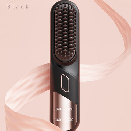 Wet Dry Hair Straightener Cordless Hair Straightener Brush With Fast Heating Negative Ions For Fluffy Curly Hair For Electric