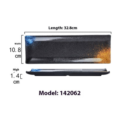 Rectangular Plate Creative Retro Hotpot Restaurant Tableware