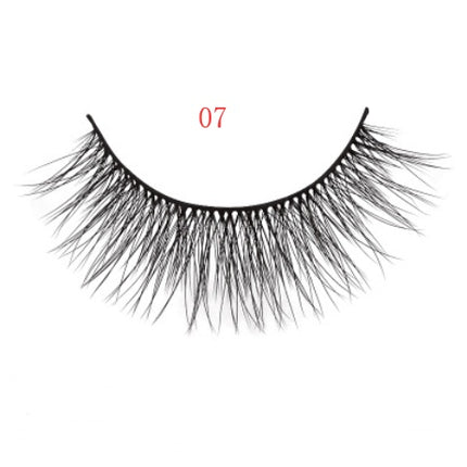 3D mink eyelashes 3 pairs of natural fiber long false eyelashes