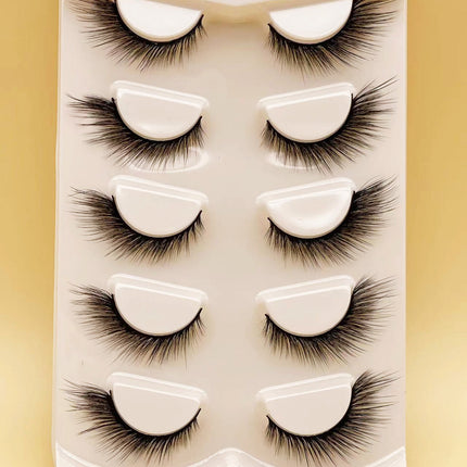 Mink Eyelashes Eye Tail Lengthening Natural Eyelashes Flat False
