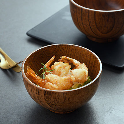 Retro Japanese style wooden tableware