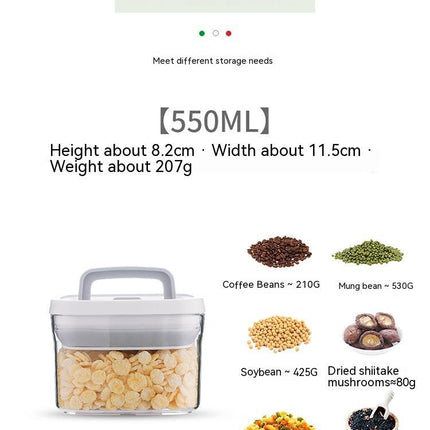 Transparent Stackable Kitchen Dry Goods Crisper