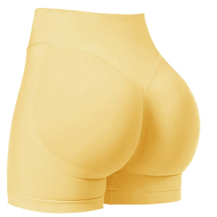 High Waist Yoga Shorts Tight Hip Raise Seamless Quick-drying Pants For Sports Fitness