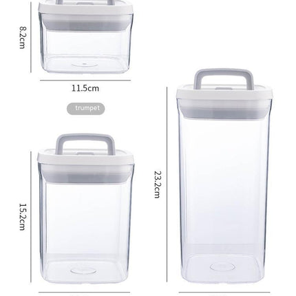 Transparent Stackable Kitchen Dry Goods Crisper
