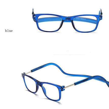 Portable Magnetic Absorption Hang Neck Reading Glasses Men Magnet Reading Glasses Women Diopter Glasses
