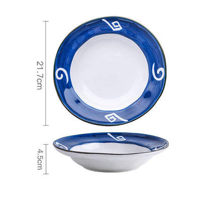 Ceramic Breakfast Plate Round Deep Plate Flat Plate
