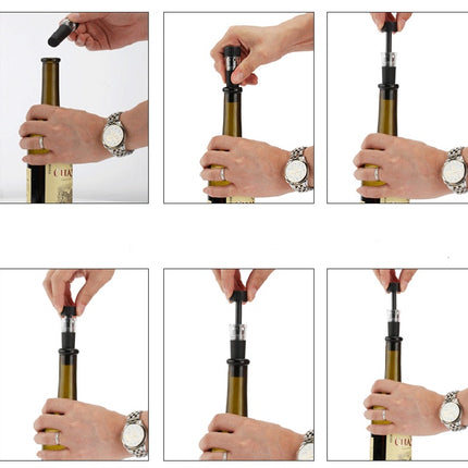 Red wine pressure bottle opener set