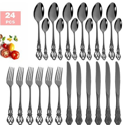 Stainless Steel Cutlery Spoon West Dinnerware Set Gold Plated