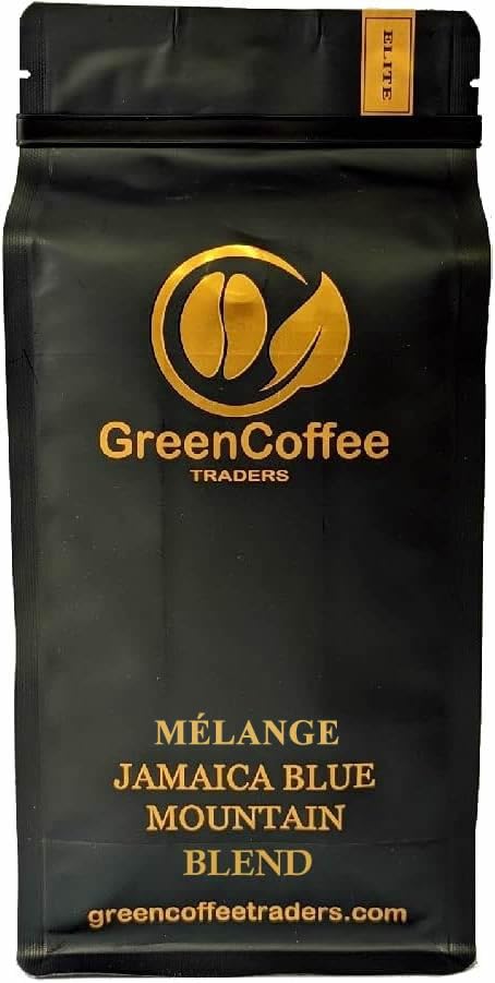 Green Coffee Traders Whole Bean 1LB. 100% Jamaica Jamaican Blue Mountain Roasted Coffee