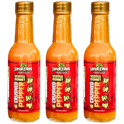 Spur Tree Jamaican Scotch Bonnet Pepper Sauce – Scotch Bonnet Hot Sauce for an Authentic Jamaican Experience – Scotch Bonnet Peppers to Spice Up Your Dish (5 Oz, 3 Pack)