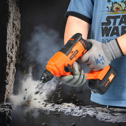 20V SDS Plus Cordless Rotary Hammer Drill Kit 0.6Inch 2 Functions