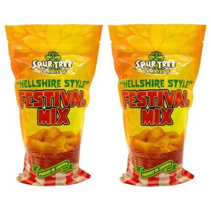 Spur Tree Jamaican Hellshire Style Festival Mix - Seasoned Coating for Crispy Flavor - Frying Magic for Deliciously Easy Meals - 12 Oz (2-Pack)