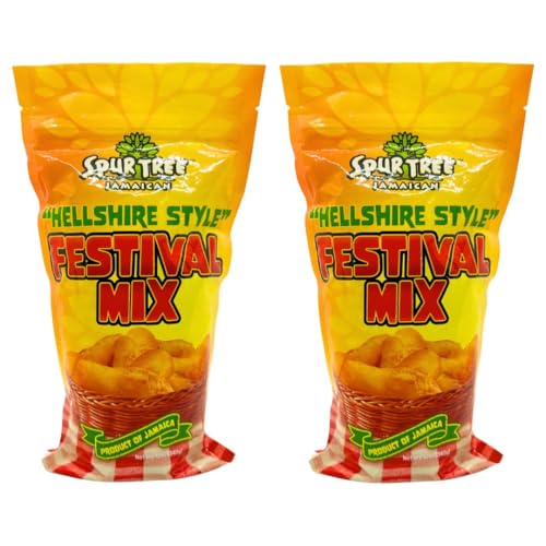Spur Tree Jamaican Hellshire Style Festival Mix - Seasoned Coating for Crispy Flavor - Frying Magic for Deliciously Easy Meals - 12 Oz (2-Pack)
