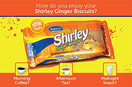 Wibisco Shirley Biscuits, Original, 3.7 oz (Pack of 24)