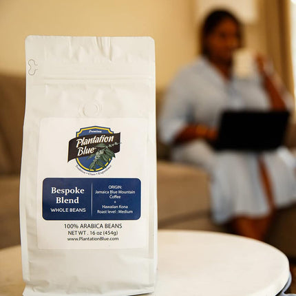 PREMIUM PLANTATION BLUE TRADITION CLASS EXPERIENCE 100% Jamaica Blue Mountain Coffee Medium Roasted and Ground (16oz)