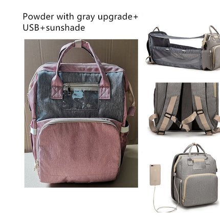 USB Charging Version Mommy Bed Backpack Folding Large Capacity Multi-function