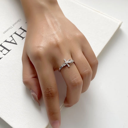 Simple Color Matching Copper Ring Fashion Cross Evil Rings For Women Girl Finger Accessories Party Jewelry Gift