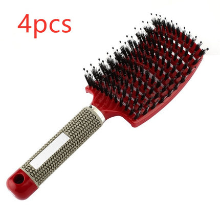 Hairbrush Anti Klit Brushy Haarborstel Women Detangler Hair Brush Bristle Nylon Scalp Massage  Teaser Hair Brush Comb