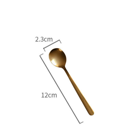 Golden spoon spoon coffee Nordic spoon stirring