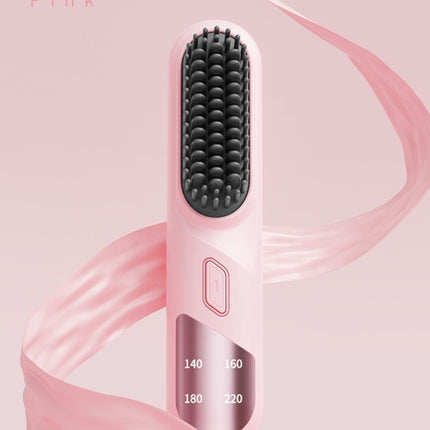 Wet Dry Hair Straightener Cordless Hair Straightener Brush With Fast Heating Negative Ions For Fluffy Curly Hair For Electric