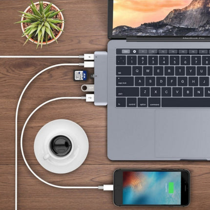 Compatible with Apple , USB Type C Hub to TF SD Card Reader Hub 3.0 Adapter with PD Power USB C Hub Dock