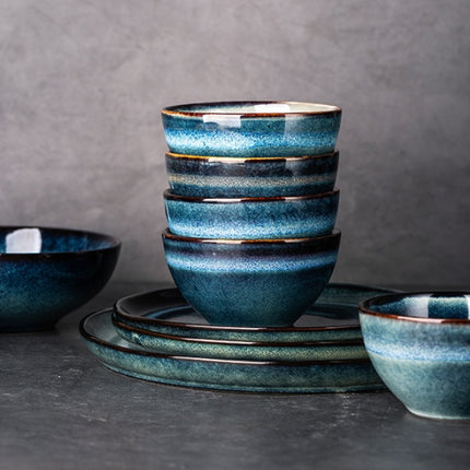 Lototo Japanese Tableware Set Ceramic Bowl Plate