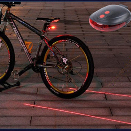 Bicycle Tail Light 5LED   2Laser