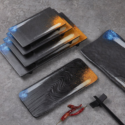 Rectangular Plate Creative Retro Hotpot Restaurant Tableware