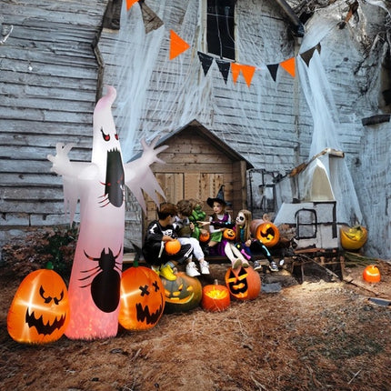11.8 FT Halloween Inflatables Ghost Spider Pumpkin Outdoor Decorations