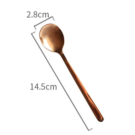 Golden spoon spoon coffee Nordic spoon stirring
